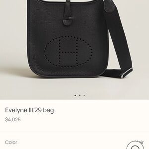 Evelyne III 29 Black Bag